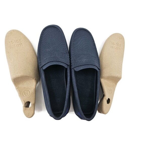 New Rothy\'s Driving Loafer Mens 9 Navy Blue Shoes